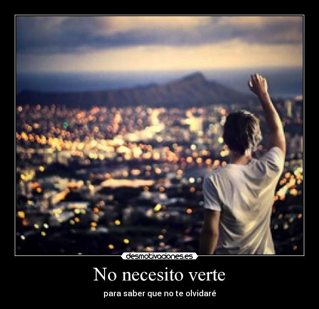 No necesito verte -