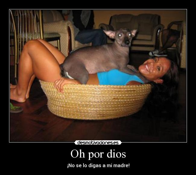 Oh por dios - ¡No se lo digas a mi madre!