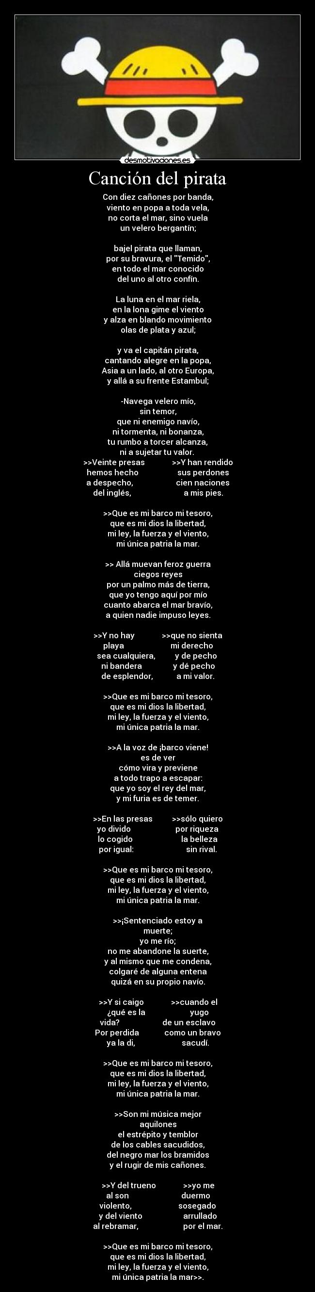 Canción del pirata -