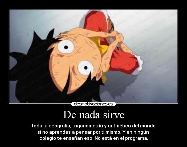 carteles one piece luffy carlos ruiz zafon marina promoviendo peyas desde tiempos inmemoriables xdd desmotivaciones