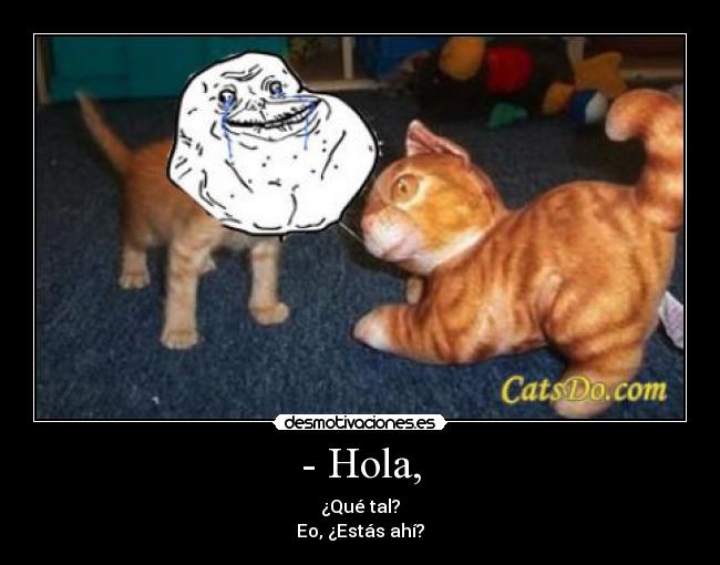 - Hola, - 