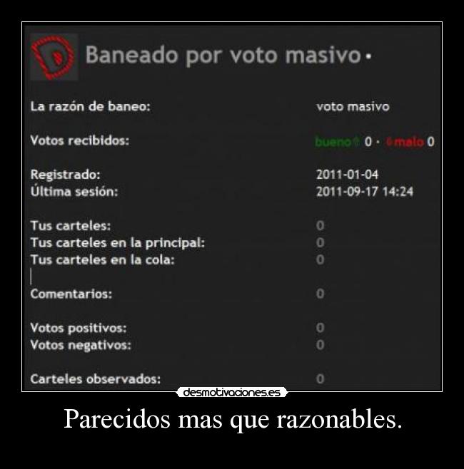 Parecidos mas que razonables. - 