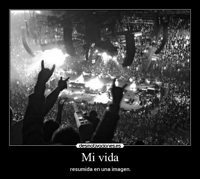 Mi vida - resumida en una imagen.