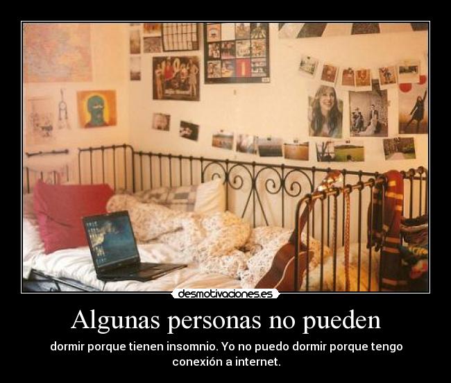 carteles insomnio dormir conexion internet ordenador desmotivaciones