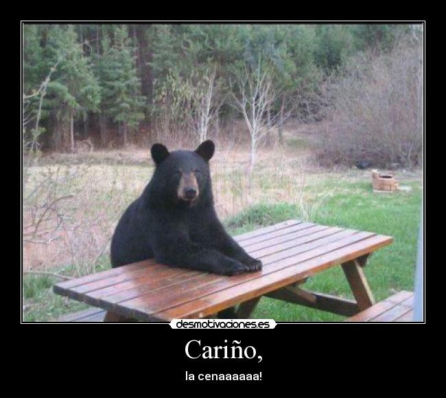 Cariño, - la cenaaaaaa!