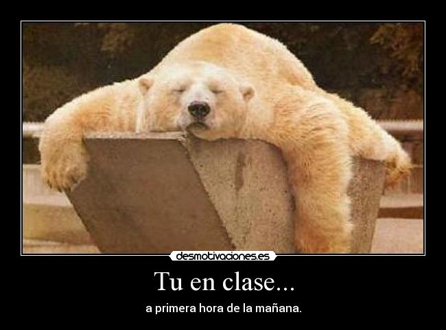 Tu en clase... - 
