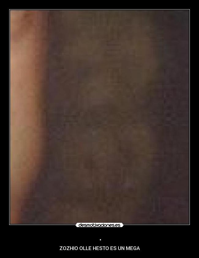 . - ZOZHIO OLLE HESTO ES UN MEGA