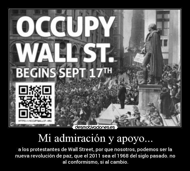 Mi admiración y apoyo... -