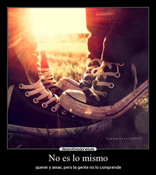 No es lo mismo - 