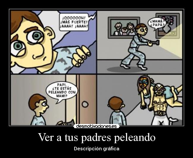 Ver a tus padres peleando -
