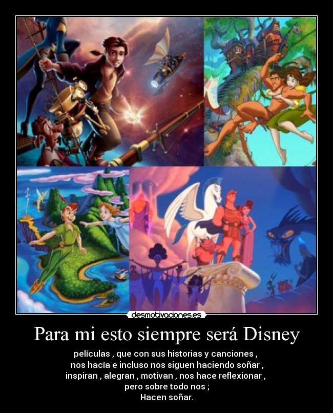 Para mi esto siempre será Disney -