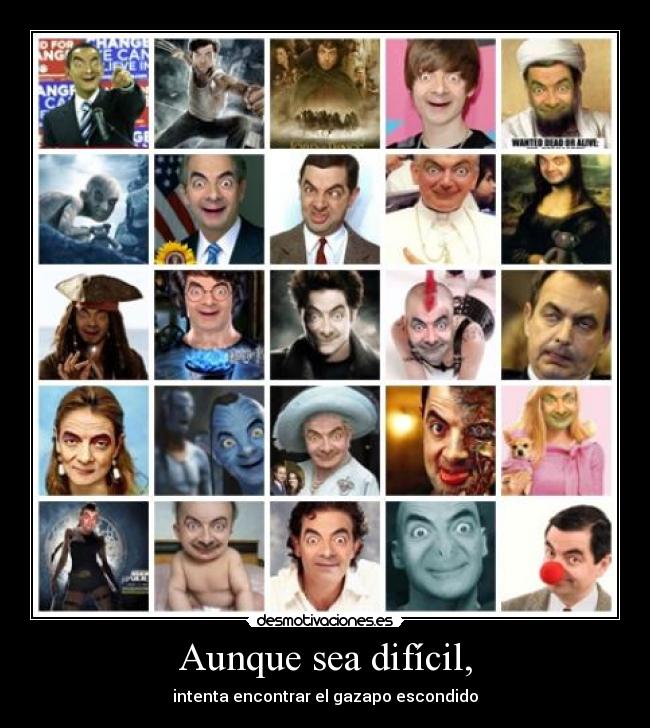 Aunque sea difícil, -