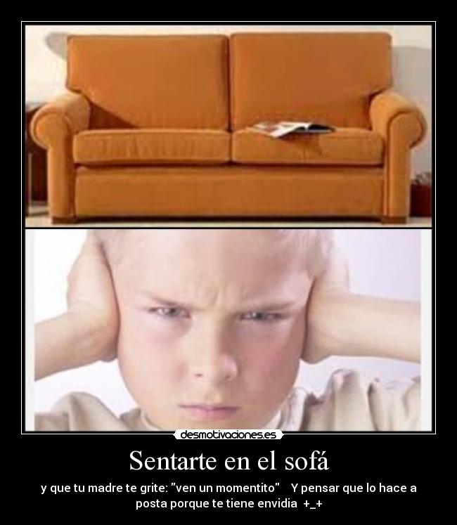 Sentarte en el sofá - 