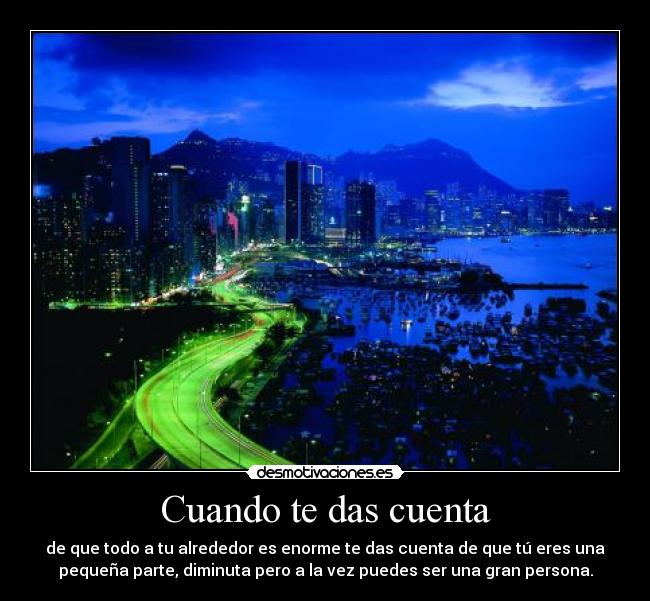 Cuando te das cuenta - 