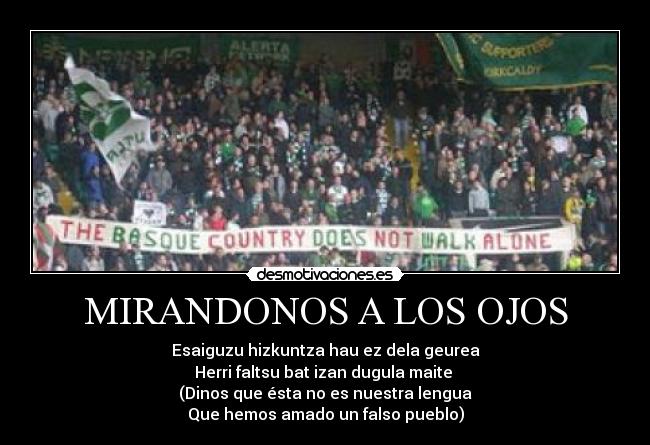 MIRANDONOS A LOS OJOS - 