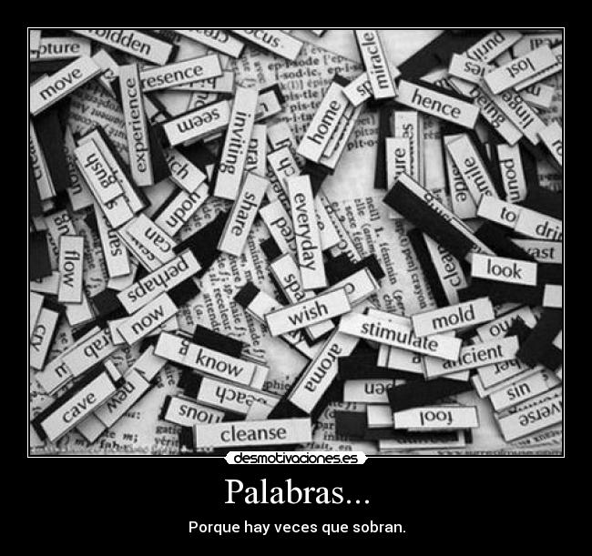 Palabras... -