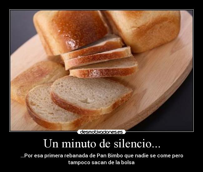 Un minuto de silencio... -