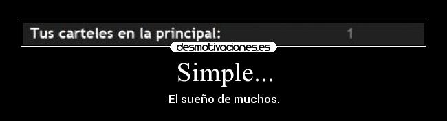 Simple... - 