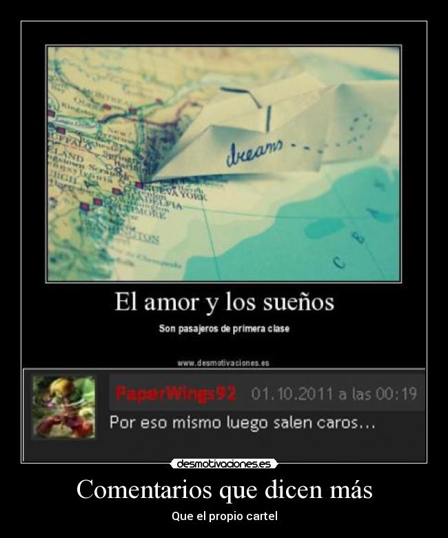 Comentarios que dicen más - Que el propio cartel