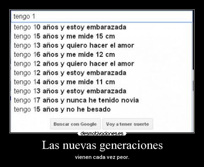 Las nuevas generaciones -