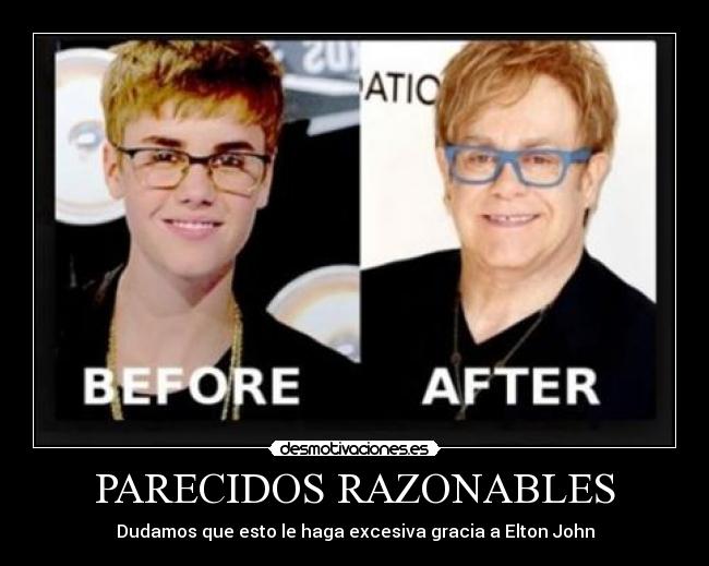 PARECIDOS RAZONABLES - Dudamos que esto le haga excesiva gracia a Elton John