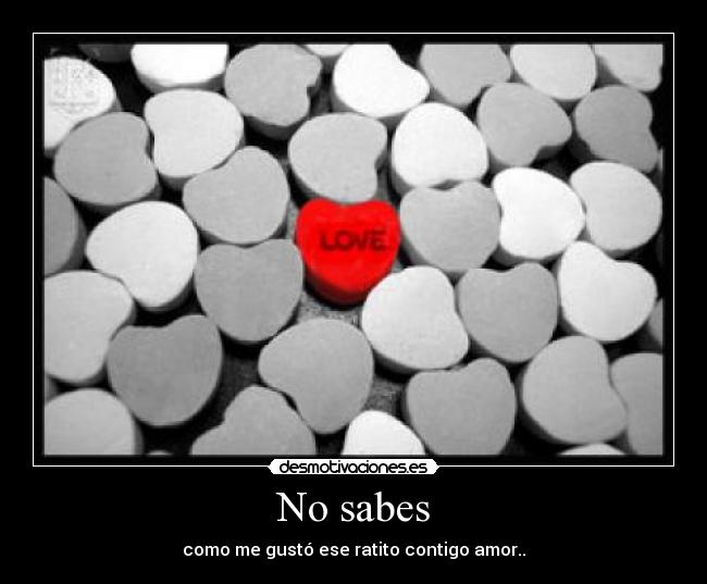 No sabes - 