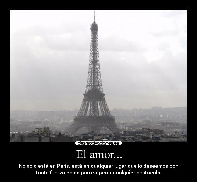 El amor... -