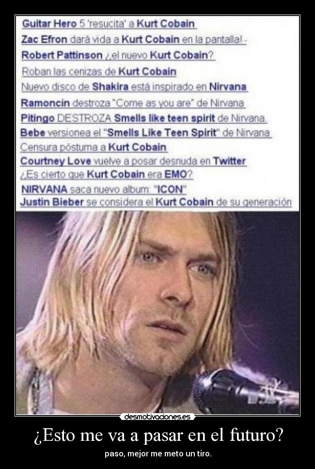 ¿Esto me va a pasar en el futuro? -