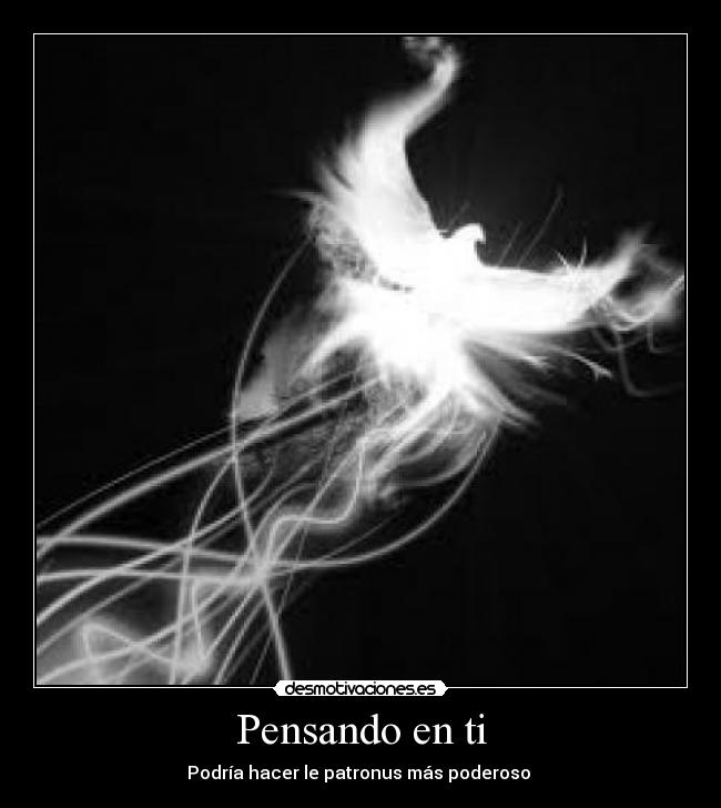 carteles pensando patronus harry potter mas poderoso desmotivaciones