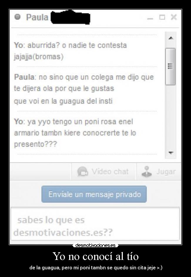 Yo no conocí al tío -