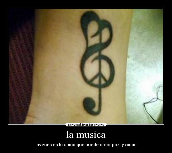 la musica - aveces es lo unico que puede crear paz y amor