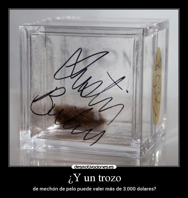 ¿Y un trozo - de mechón de pelo puede valer más de 3.000 dolares?