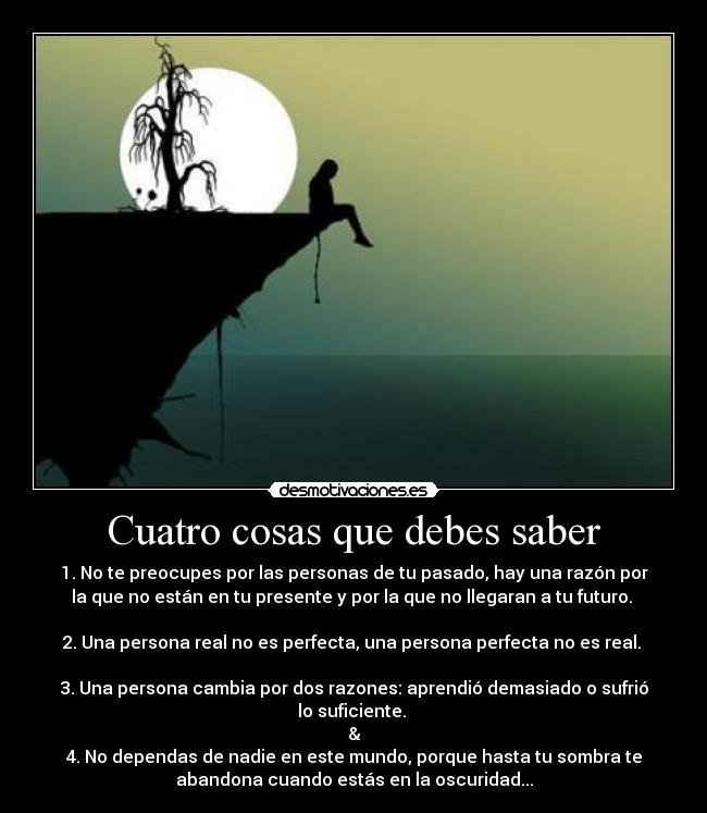 Cuatro cosas que debes saber - 