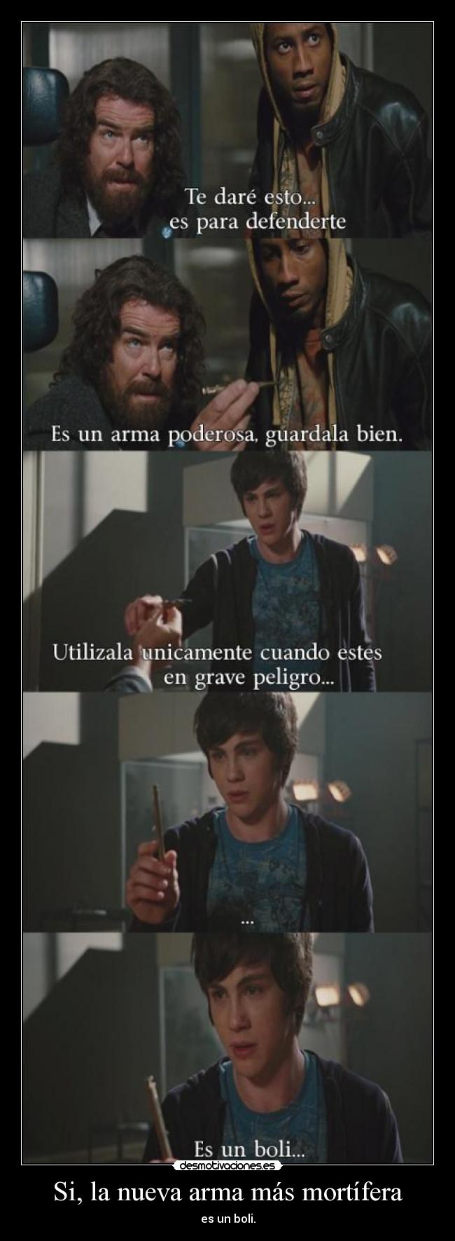 Si, la nueva arma más mortífera - es un boli.