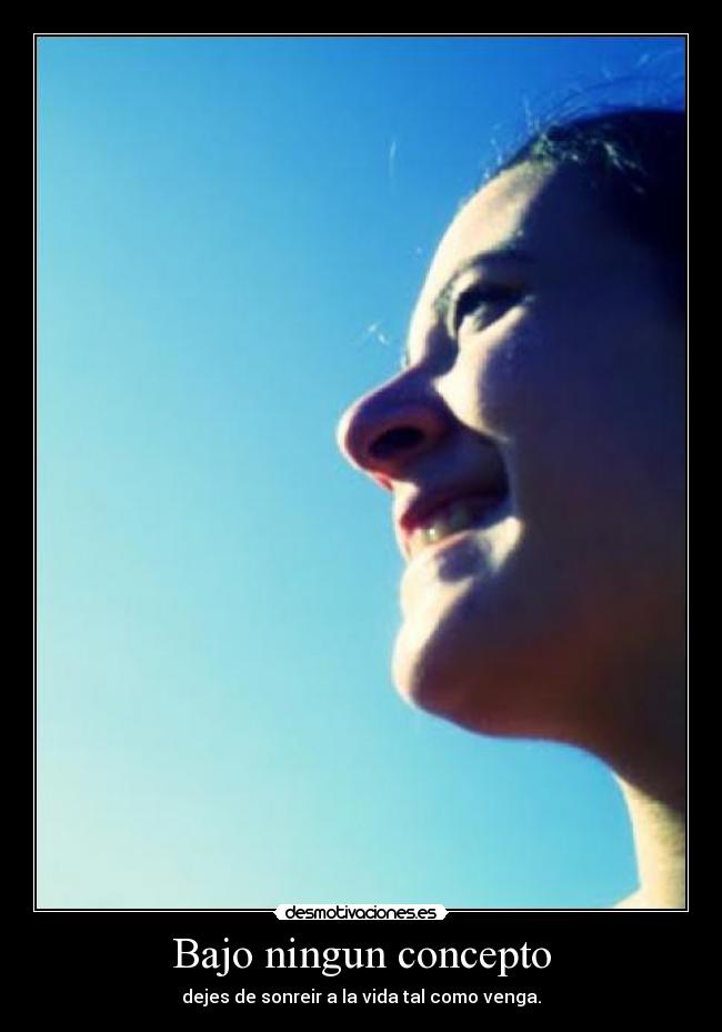 Bajo ningun concepto -