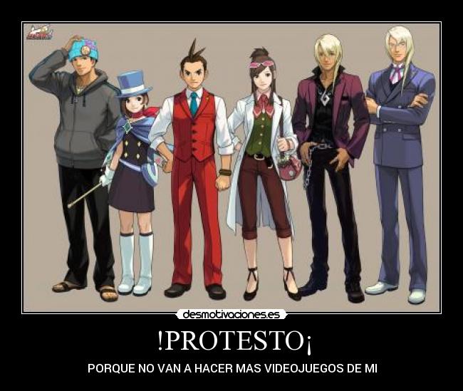 !PROTESTO¡ - PORQUE NO VAN A HACER MAS VIDEOJUEGOS DE MI
