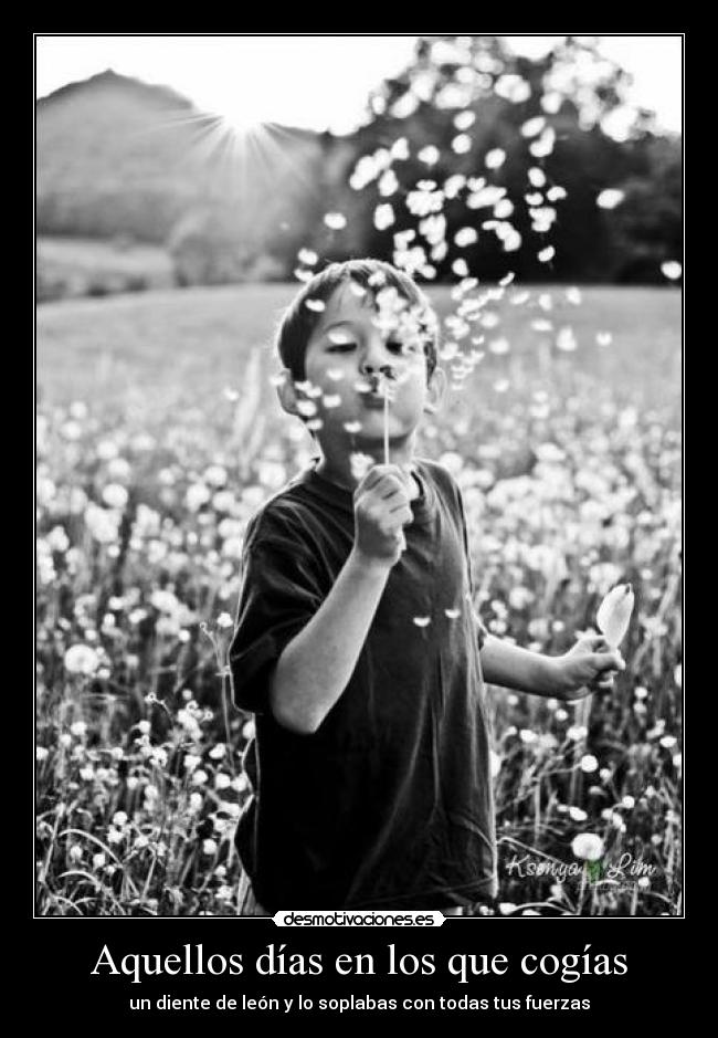 Aquellos días en los que cogías -