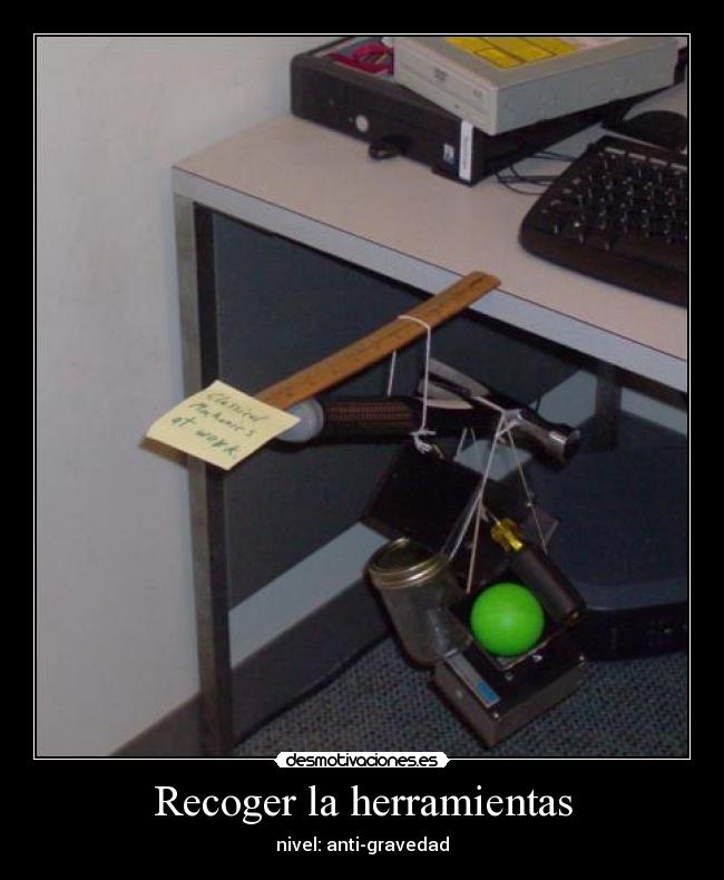 Recoger la herramientas - nivel: anti-gravedad