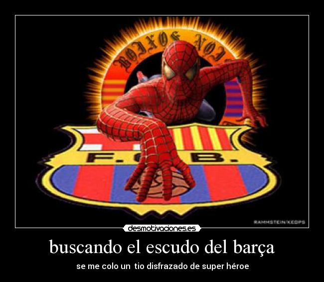 buscando el escudo del barça -