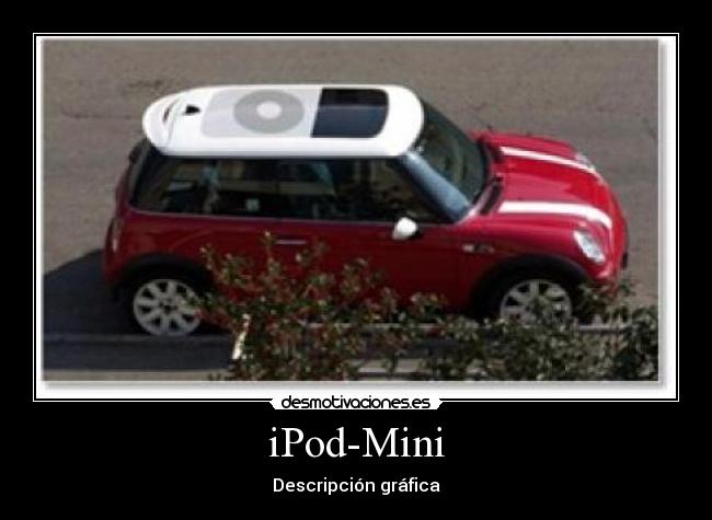 carteles ipod mini apple coche desmotivaciones