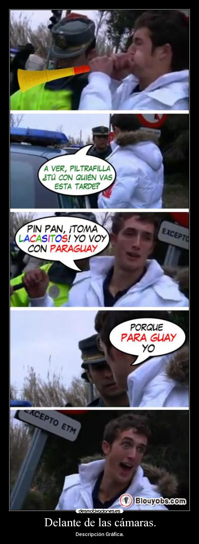 Delante de las cámaras. - 