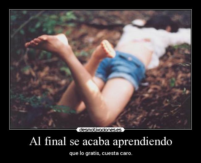 Al final se acaba aprendiendo - 