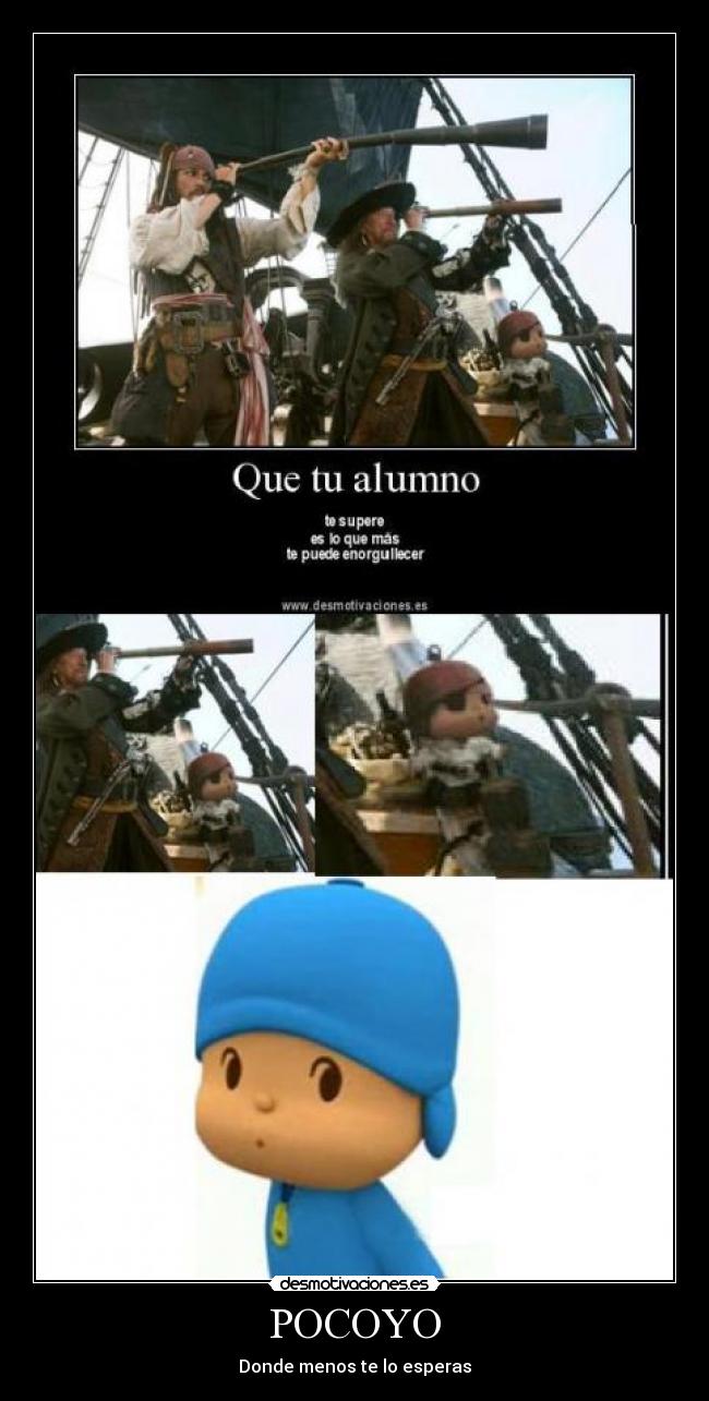 carteles pocoyo desmotivaciones