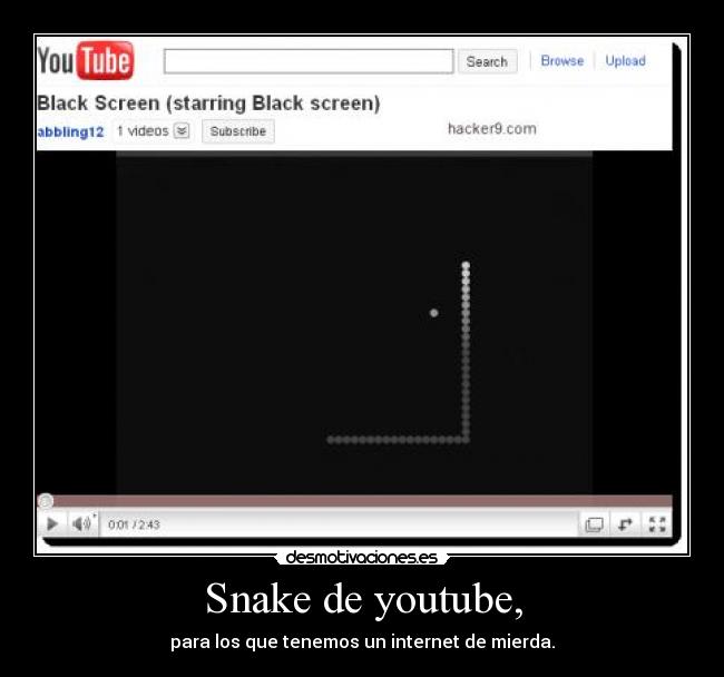 Snake de youtube, -