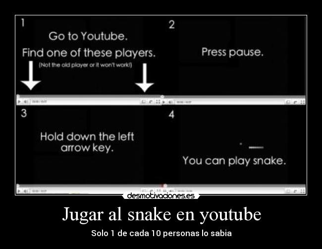 Jugar al snake en youtube - 