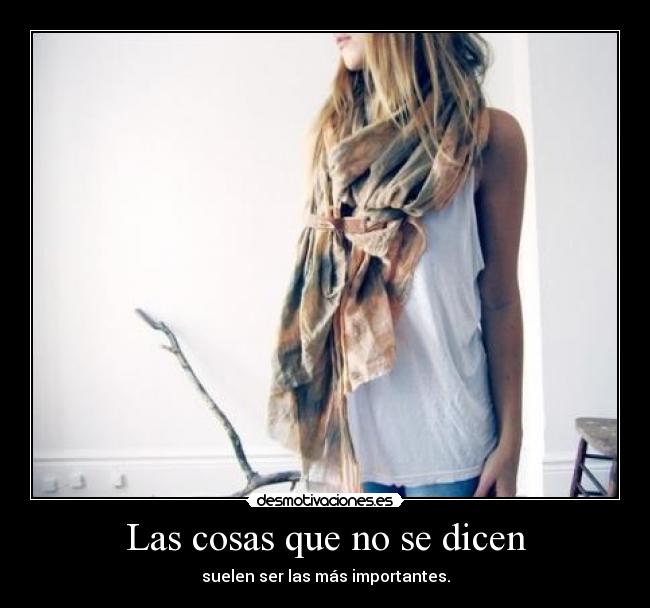 Las cosas que no se dicen - 