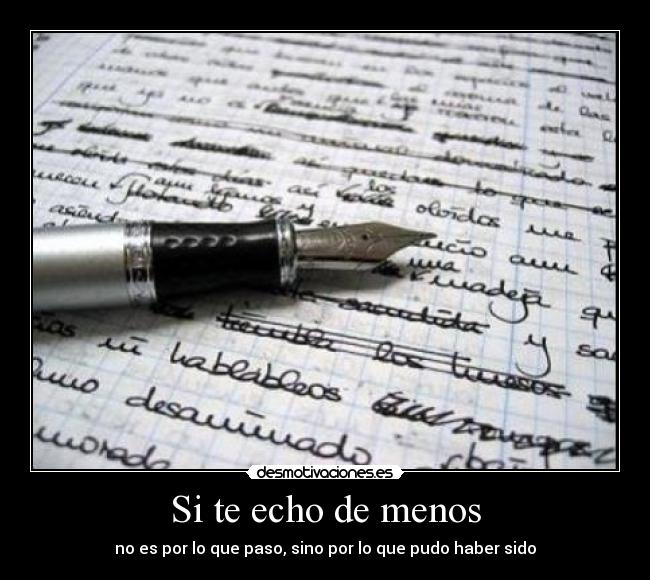 Si te echo de menos - 