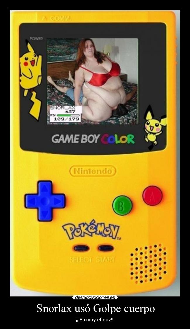 Snorlax usó Golpe cuerpo - ¡¡¡Es muy eficaz!!!