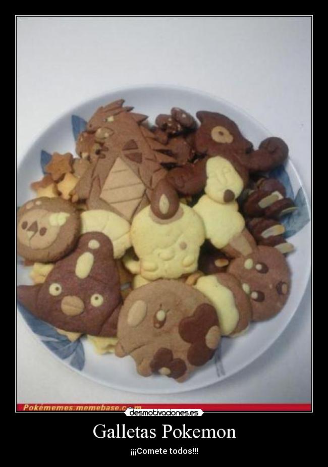Galletas Pokemon - ¡¡¡Comete todos!!!