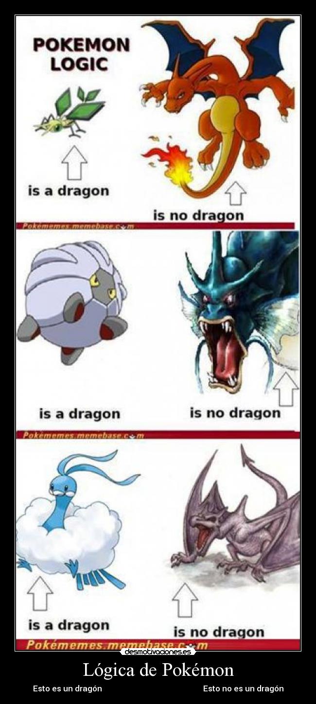 Lógica de Pokémon - Esto es un dragón                                                    Esto no es un dragón